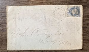 Inactive Township Snow Hill, Mo to Bedford In Very interesting Letter  1/28/1871