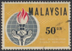 Malaysia    SC# 11  Used   Roosevelt see details & scans