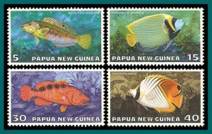Papua New Guinea MNH 442-5 Tropical Fish 1976