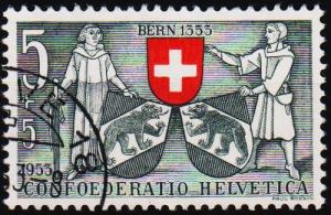 Switzerland.1952 5c+5c S.G.536 Fine Used