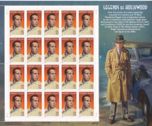 Sc# 3152 U.S 32¢ complete 1997 Humphrey Bogart sheet MNH CV $17.50