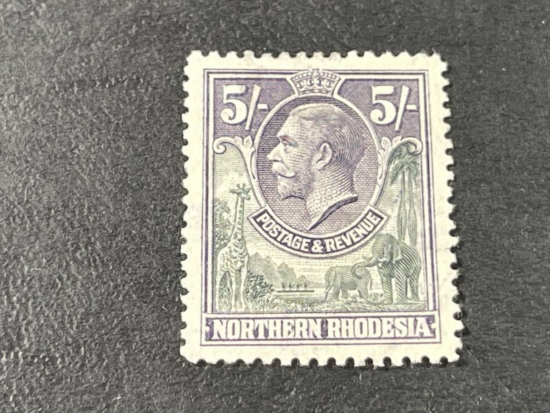 NORTHERN RHODESIA #14-USED---SINGLE------1925-29