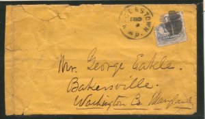 Haggetown, md cancel  3 cent blue stamp !3#