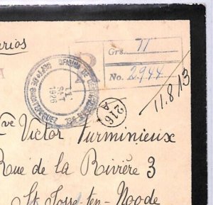 GUATEMALA Mourning Cover *SPECTACULAR FRANKING* TRANSATLANTIC 1926 Belgium YT336