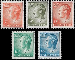 Luxembourg 1975-86 Sc 570//75 MNH vf definitive high values