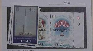 TUVALU SPECIMEN 16 DIFF.  STAMPS MINT NEVER HINGED