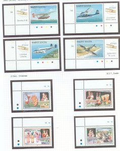 St. Lucia #1178/1187 Mint (NH) Single (Complete Set)