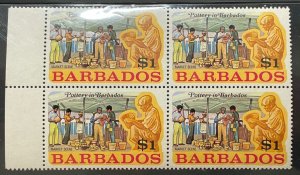 Barbados, Scott 383, Block of Four, Mint NH