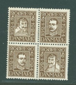 Denmark #175a Unused Multiple