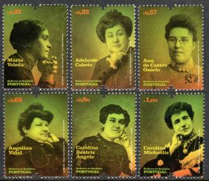 Portugal 3163-3168, MNH. Famous Women.Veleda,Cabete,de Castro Osorio,Vidal, 2009