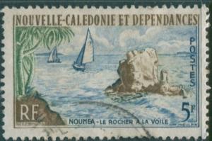 New Caledonia 1959 SG348 5f Sail Rock FU