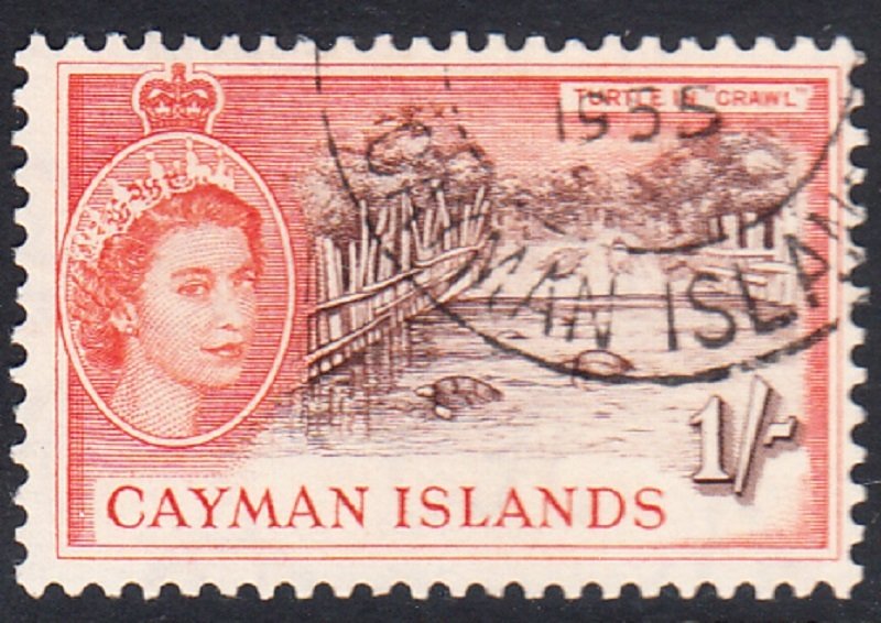 CAYMAN ISLANDS # 145  Used   -  SG # 158