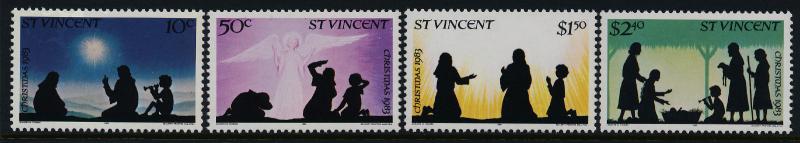 St Vincent 683-6 MNH Christmas, Angel, Shepherds