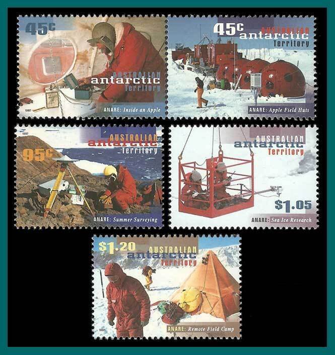 AAT 1997 Research Expeditions, MNH L102-L106,SG117-SG121