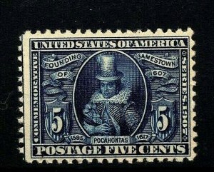 [FD]   US #330 MNH 1907 JAMESTOWN Expo ~ Key-to-Set...ALWAYS FREE SHIPPING!!!