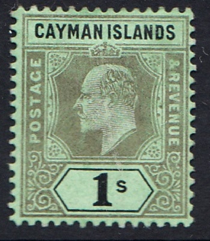 CAYMAN ISLANDS # 27  Mint - light hinge remnant