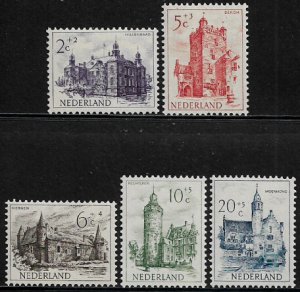 Netherlands #B224-8 MNH Set - Castles