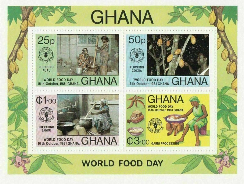 GHANA MINI SHEETS PERF AND IMPERF , 7 SHEETS UNMOUNTED MINT 