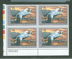 United States #RW59 Mint (NH) Plate Block