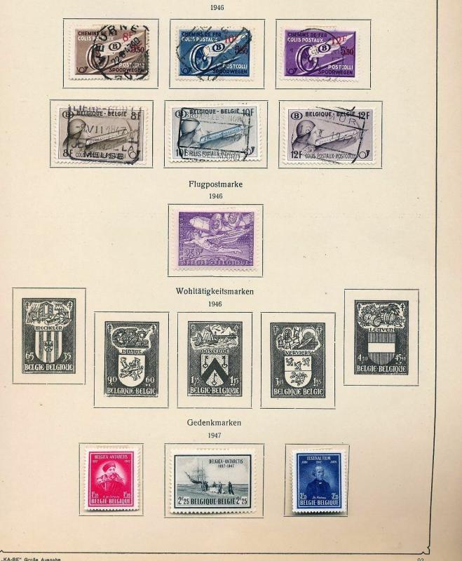 BELGIUM 1940s/60s Railway Trains Dues M&U Collection(Appx 100+Items) (Ref DD627