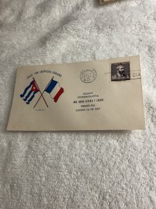 Cuba-1957.CUBA-FRANCIA,JOSE MARIA HEREDIA Y GIRARD.FDC