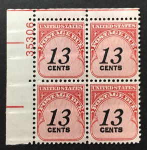 U.S. 1978 #J103 Plate Block, MNH.