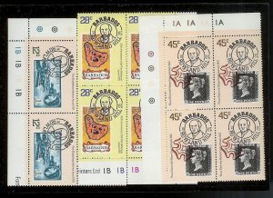 BARBADOS (26) All Diff Plate & Gutter Block Complete Sets All Mint Never Hinged