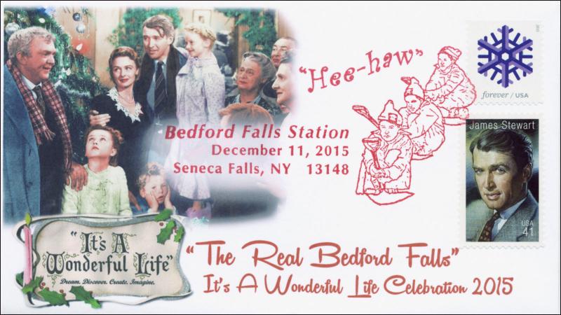 2015,It's A Wonderful Life, Jimmy Stewart, Bedford Falls, SenecaFalls NY, 15-295