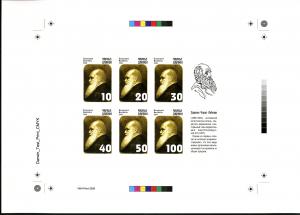 BASHKIRIA RUSSIA LOCAL SHEET IMPERF DARWIN SCIENTISTS