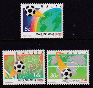 Malta 836-838 Soccer MNH VF