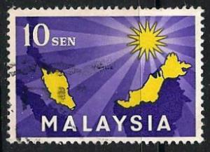 Malaysia ~ Scott # 1 ~ Used