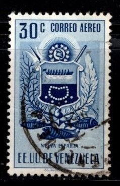 Venezuela - #C540 Arms of Nueva Esparta - Used