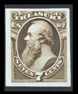 momen: US Stamps #O76P3 PLATE PROOF ON INDIA XF LOT #75415-5