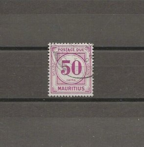 MAURITIUS 1954 SG D6 USED