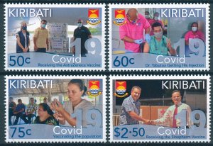 Kiribati 2022 MNH Medical Stamps Corona Vaccinations 4v Set