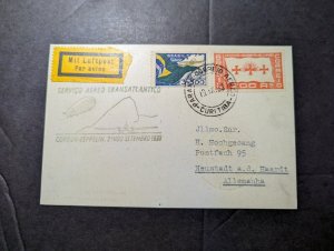 1933 Brazil LZ 127 Graf Zeppelin Airmail Cover Curitiba to Neustadt Germany