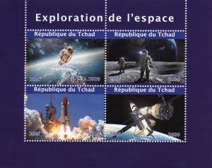 Chad 2020 SPACE EXPLORATION Sheet Perforated Mint (NH)