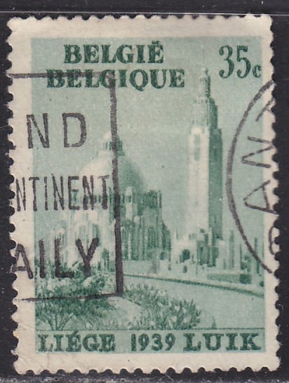 Belgium 318 Basilica and Bell Tower 1938