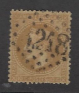 France  SC#54 Used F-VF SCV$55.00...Worth a Close Look!!