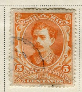 COSTA RICA;   1889 early classic issue fine used 5c. value