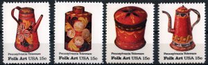 SC#1775-78 15¢ Pennsylvania Toleware Singles (1979) MNH