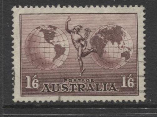 Australia - Scott C4 - Mercury & Hemispheres -1934 - Fine Used - 1/6p Stamp