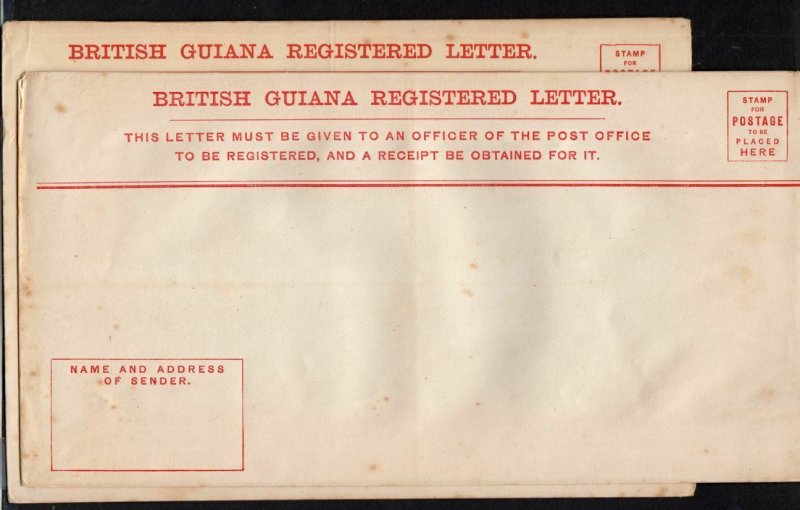 Embossed Registered Letters mint Guiana, Ceylon, Barbados, Bahamas, etc