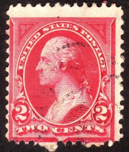 1894, US 2c, Washington, Used, Sc 250, Combine shipping!