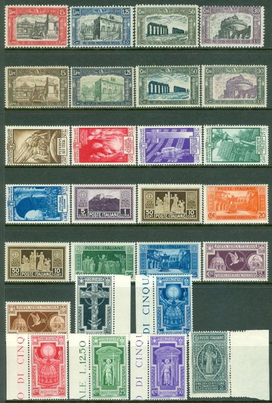 ITALY : 5 different Better Complete sets. All are PO Fresh & VF, MNH. Cat €822.