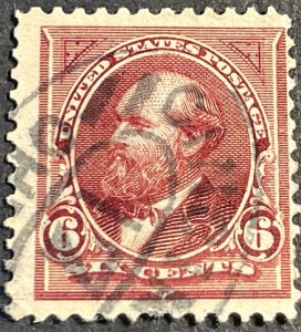 U.S.# 282a-USED--SINGLE--PURPLISH LAKE--1898