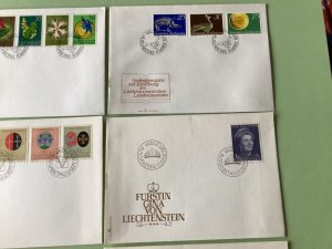 Liechtenstein 1971 postal stamps covers 9 items Ref A1365