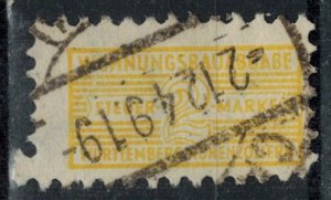 Germany - Occupation Postal Tax - Scott 8NRA4a