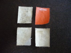 Stamps - Hong Kong - Scott# 71,73,79,81 - Used 4 Stamps