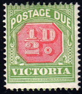 Victoria Scott J15 Unused hinged with paper adhesion.